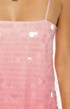 Sansone Pink Ombre Sequin Mini Dress