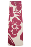 Katalina Chiffon Maxi Skirt Red Deco Fleur Print