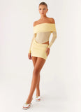No Doubt Mini Dress Yellow