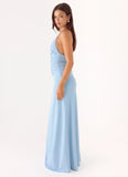Miliano Handwoven Maxi Dress Blue