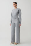 Ciaralee Cinched Waist Jumper Grey Marle