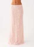 Nico Sequin Maxi Skirt Pink