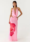 Blushing Bloom Maxi Skirt Baby Pink