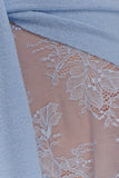 Lucy Lace And Knit Skirt Cornflower Blue