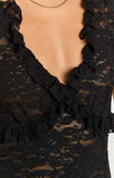 Sassie Black Lace Mini Dress