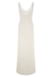 Ari Tape Yarn Knit Maxi Dress White
