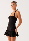 Cheryl Bustier Mini Dress Black