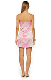 Chantell Pink and Green Floral Mini Dress