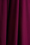 Depths Burgundy V Neck Midi Dress