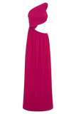 Aria Chiffon Cut Out Maxi Dress Fuchsia
