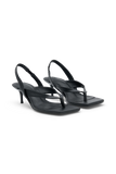 Mai Sling Back Thong Heel Black