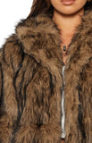 It Girl Chocolate Faux Fur Jacket