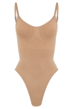Alyssa Backless Shapewear Bodysuit Latte