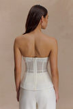 Zoe Structured Corset White