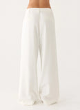 Sora Low Rise Pant White