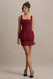 Maci Berry Tailored Square Neck Mini Dress
