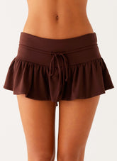 Landon Mini Skort Chocolate