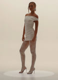 Morgan Off Shoulder Mini Dress Ivory