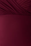 Mabel Off Shoulder Chiffon Maxi Dress Merlot