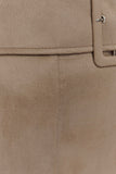 Hayes Faux Suede Belted Mini Skirt Sand