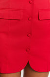 Dianna Red Strapless Mini Dress