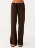 Deacon Low Rise Pants Chocolate