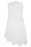 Atenea Satin Mini Dress White