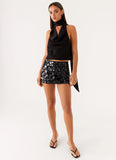 Movie Star Mini Skirt Black