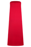 Bruna Slinky Fishtail Maxi Skirt Red