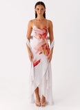 Loire Maxi Dress Peach Rose
