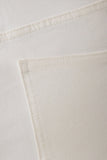 Mary Denim Capris White