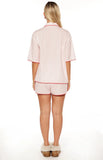 Alexea Pink Stripe Pajama Shorts