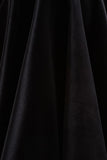 Priya Black Velvet Mini Dress With Puff Sleeves