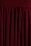 Tasmin Burgundy High Neck Maxi Dress With Drop Waist