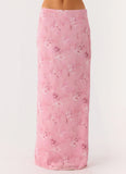 Soulful Low Rise Maxi Skirt Vintage Floral