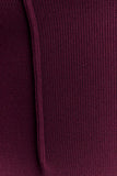 Romaine High Neck Bandage Knit Top Wine