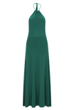 Meg Halter Tassel Maxi Dress Emerald