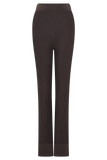 Elodie Ribbed Knit Pants Chocolate