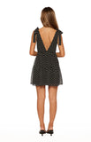 Angel Girl Black Polka Dot Mini Dress