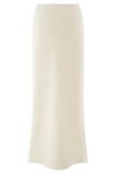 Eris Scuba Jersey Maxi Skirt Ivory