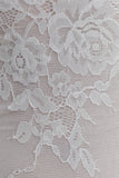 Jasper Sheer Plunge Lace Bodysuit Ivory
