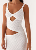 Jocelyn Maxi Dress White Crochet