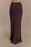 Violeta Maxi Skirt Dark Chocolate