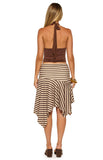 Kerlina Brown Halter Neck Top