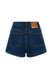 Dan Diamante Denim Shorts Midnight Blue