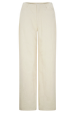 Ebony Embroidered Denim Jeans Cream