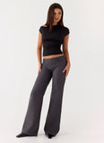 Hot as Ice Low Rise Pants Grey
