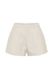 Alina Pintuck Cotton Shorts Stripe