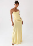 Emory Corset Maxi Dress Yellow