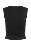 Linley Recycled Nylon Long Line Top Black